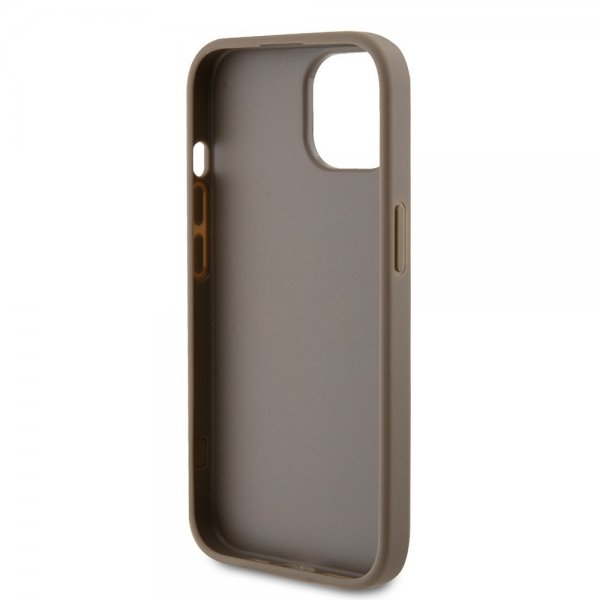 Guess iPhone 15 Deksel Perforated Glitter Brun