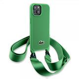 Lacoste iPhone 15 Deksel Petit Pique Logo Strap Grønn
