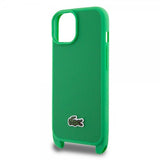 Lacoste iPhone 15 Deksel Petit Pique Logo Strap Grønn