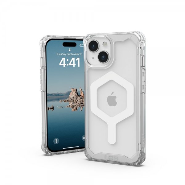 Urban Armor Gear (UAG) iPhone 15 Deksel Plyo MagSafe Ice Hvit