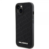 Karl Lagerfeld iPhone 15 Deksel Quilted K Pattern Svart