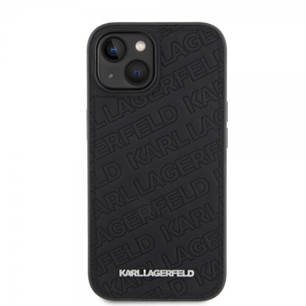 Karl Lagerfeld iPhone 15 Deksel Quilted K Pattern Svart