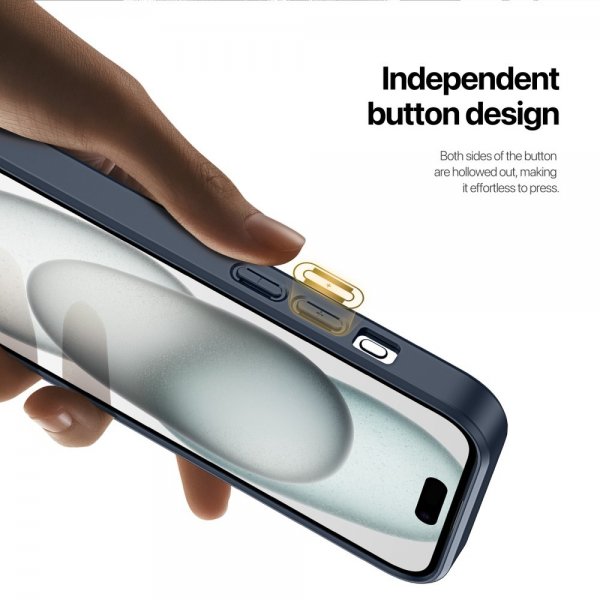 Dux Ducis iPhone 15 Deksel Rafi II Series MagSafe Blå
