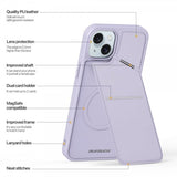 Dux Ducis iPhone 15 Deksel Rafi II Series MagSafe Lilla