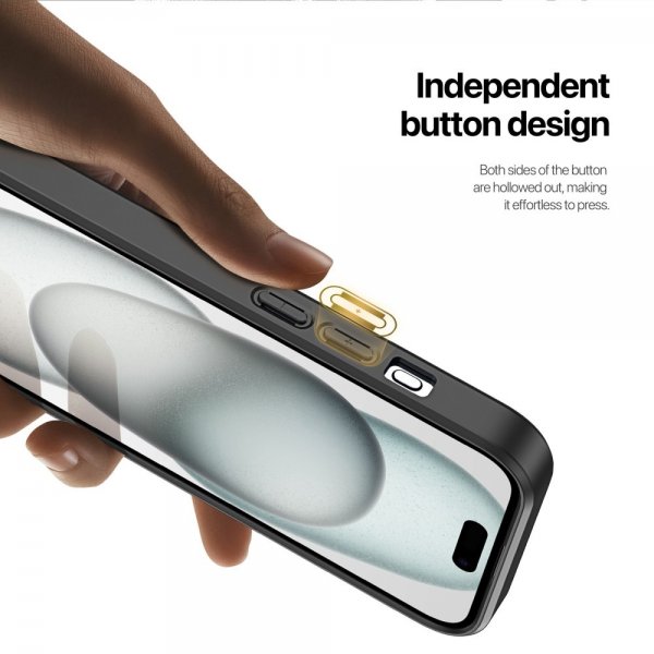 Dux Ducis iPhone 15 Deksel Rafi II Series MagSafe Svart