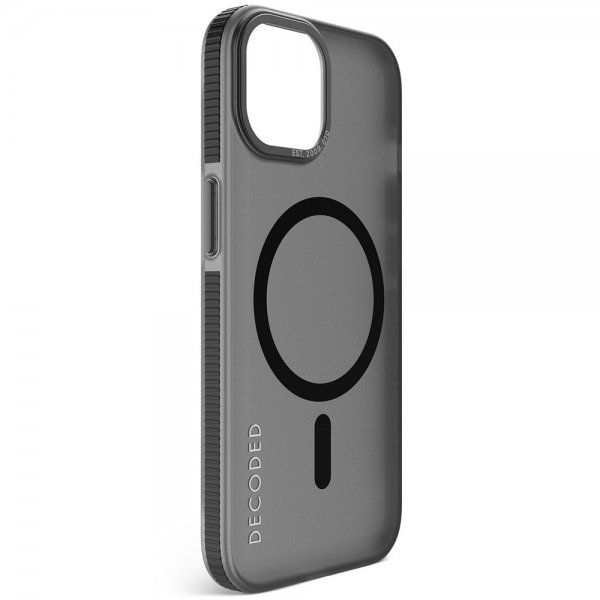 Decoded iPhone 15 Deksel Recycled Plastic Clear Case Transparent Svart