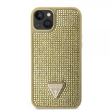 Guess iPhone 15 Deksel Rhinestone Gull