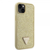 Guess iPhone 15 Deksel Rhinestone Gull