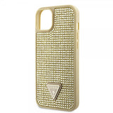 Guess iPhone 15 Deksel Rhinestone Gull