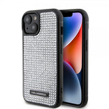 Karl Lagerfeld iPhone 15 Deksel Rhinestone Sølv