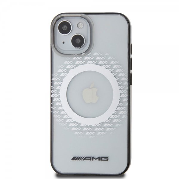 Mercedes Benz iPhone 15 Deksel Rhombus Pattern MagSafe AMG Transparent