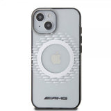 Mercedes Benz iPhone 15 Deksel Rhombus Pattern MagSafe AMG Transparent