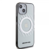 Mercedes Benz iPhone 15 Deksel Rhombus Pattern MagSafe AMG Transparent