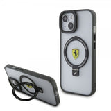 Ferrari iPhone 15 Deksel Ring Stand MagSafe Svart