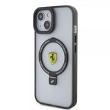 Ferrari iPhone 15 Deksel Ring Stand MagSafe Svart