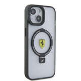 Ferrari iPhone 15 Deksel Ring Stand MagSafe Svart