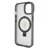 Ferrari iPhone 15 Deksel Ring Stand MagSafe Svart