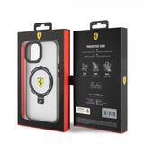 Ferrari iPhone 15 Deksel Ring Stand MagSafe Svart
