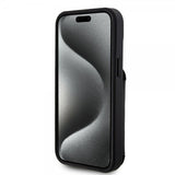 Karl Lagerfeld iPhone 15 Deksel Saffiano Card Slots & Stand Svart