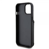 Karl Lagerfeld iPhone 15 Deksel Saffiano Card Slots & Stand Svart