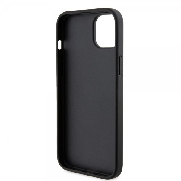 Karl Lagerfeld iPhone 15 Deksel Saffiano Double Cardslot Svart