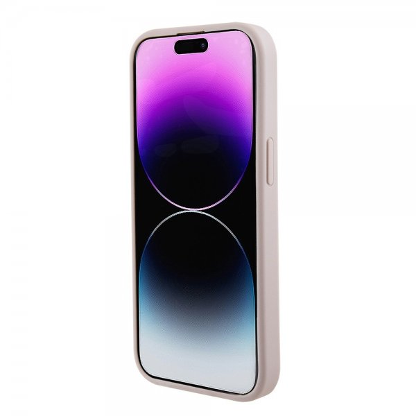 Guess iPhone 15 Deksel Saffiano MagSafe Rosa