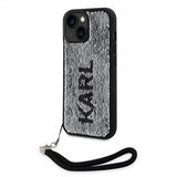 Karl Lagerfeld iPhone 15 Deksel Sequin Svart