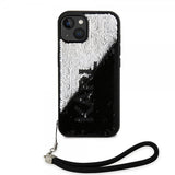 Karl Lagerfeld iPhone 15 Deksel Sequin Svart