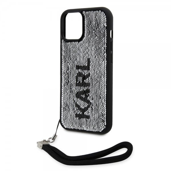 Karl Lagerfeld iPhone 15 Deksel Sequin Svart