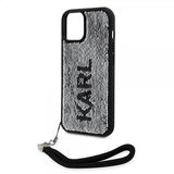 Karl Lagerfeld iPhone 15 Deksel Sequin Svart