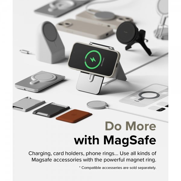 Ringke iPhone 15 Deksel Silicone Magnetic Stone