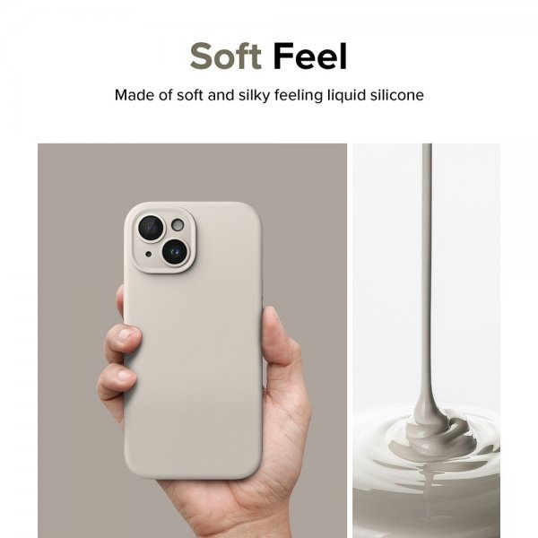 Ringke iPhone 15 Deksel Silicone Magnetic Stone
