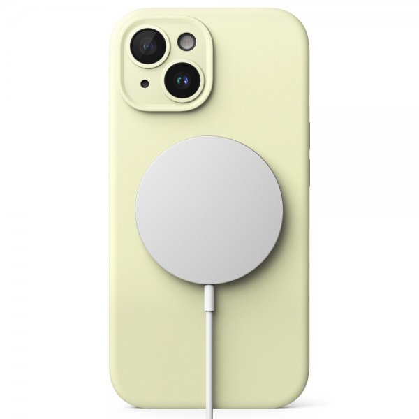 Ringke iPhone 15 Deksel Silicone Magnetic Sunny Lime