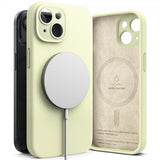 Ringke iPhone 15 Deksel Silicone Magnetic Sunny Lime