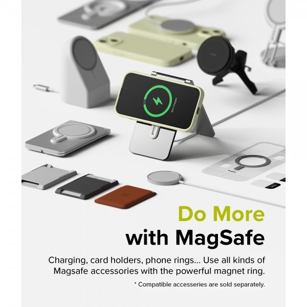 Ringke iPhone 15 Deksel Silicone Magnetic Sunny Lime