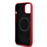 Ferrari iPhone 15 Deksel Silicone MagSafe Rød