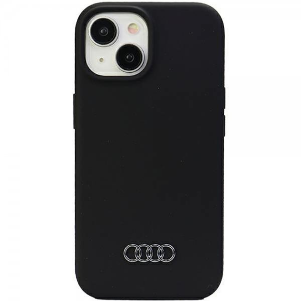 Audi iPhone 15 Deksel Silikoni Svart