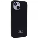 Audi iPhone 15 Deksel Silikoni Svart