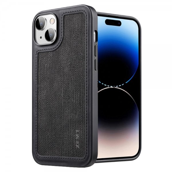 X-Level iPhone 15 Deksel Linjeskjøting Svart