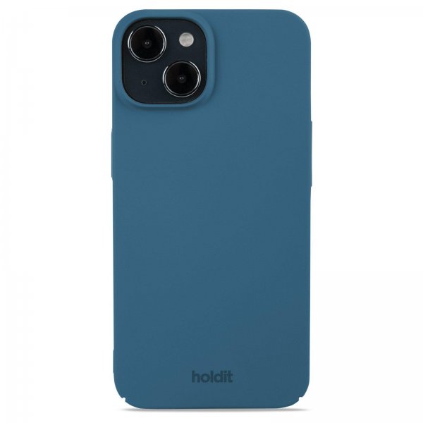 holdit iPhone 15 Deksel Slim Case Denim Blue