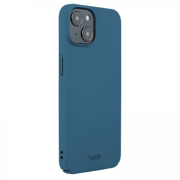 holdit iPhone 15 Deksel Slim Case Denim Blue