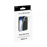 Vivanco iPhone 15 Deksel Slim TPU Transparent
