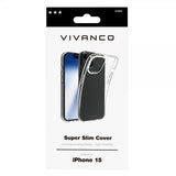 Vivanco iPhone 15 Deksel Slim TPU Transparent