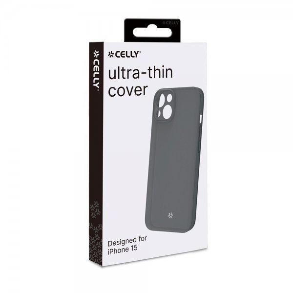 Celly iPhone 15 Deksel SPACE Svart