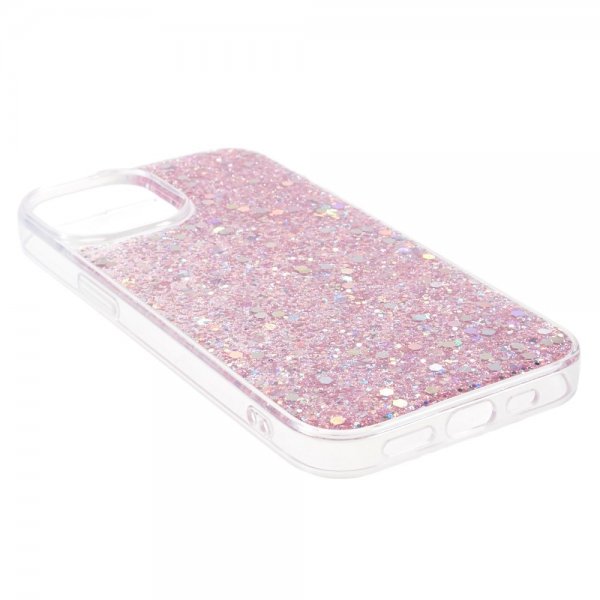 Nordic Covers iPhone 15 Deksel Sparkle Series Blossom Pink