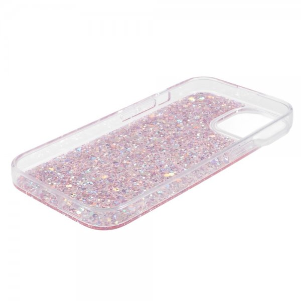 Nordic Covers iPhone 15 Deksel Sparkle Series Blossom Pink