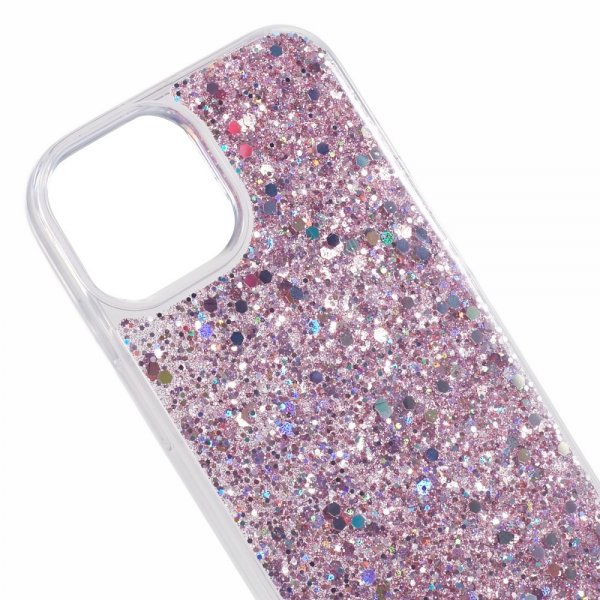 Nordic Covers iPhone 15 Deksel Sparkle Series Blossom Pink