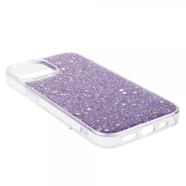 Nordic Covers iPhone 15 Deksel Sparkle Series Lilac Purple