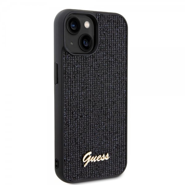 Guess iPhone 15 Deksel Square Mirror Svart