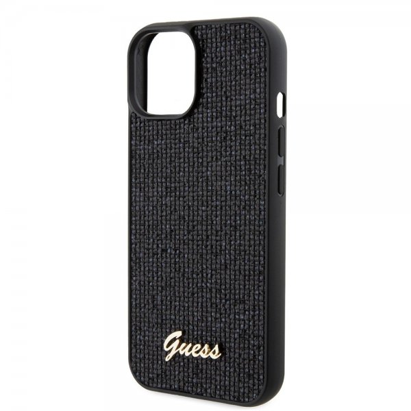 Guess iPhone 15 Deksel Square Mirror Svart
